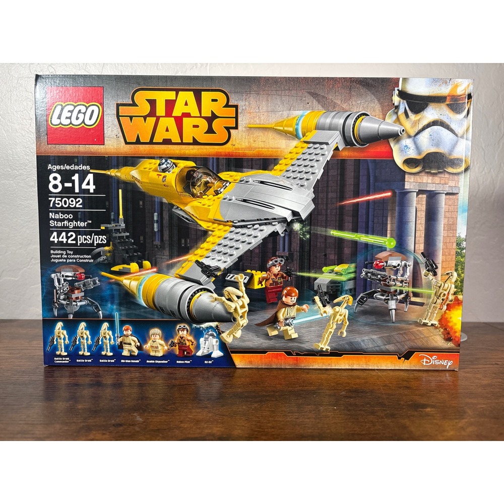LEGO Star Wars 75092 Naboo Starfighter Anakin Obi-Wan 442 Pcs New Sealed